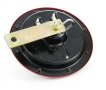 Червен клаксон тромба сирена Hella - 12 волта 400 HZ кръгъл, снимка 3