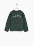 ZARA - детски ватиран пуловер с перли, снимка 1 - Детски пуловери и жилетки - 27965598
