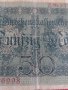 Райх банкнота 50 марки 1914г. Германия перфектна за колекционери 28216, снимка 8