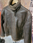 авиаторско пилотско кожено яке,тъмнокафяво естествена кожа- 52 размер, снимка 14