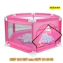 Розова шестоъгълна кошара за игра – 125x110x65 см - КОД 4468, снимка 3