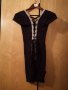  Черна рокля по тялото с връзки на гърба S, снимка 2