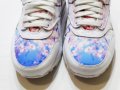 Намалени Nike Air Max 1 Print White/White-University Blue Cherry Blossom Дамски Маратонки Номер 38, снимка 6