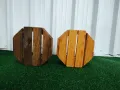 дървени кашпи за цветя саксии осмоъгълни щайги , снимка 7