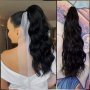  Опашка за Коса в Натурално Черен Цвят, снимка 1 - Аксесоари за коса - 43202800