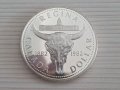 1 сребърен долар 1982 година Канада Елизабет II сребро 2