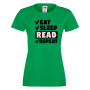 Дамска тениска Read,Eat,Sleep,Peker,Anime,Repeat,Ядене,Повторение,, снимка 5