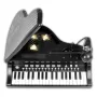 Детско пиано, Със седалка и микрофон, Черно, снимка 2