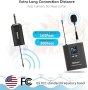 UHF безжична петлична микрофонна система, микрофон и слушалки, снимка 1 - Bluetooth слушалки - 43279410