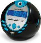 Metron- Радио часовник с прожектор Sportsman с USB порт - черен и син, снимка 2