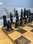 Голям антикварен шах (50 х 50см.), снимка 7