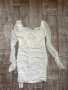 Нова етикет парти коктейлна официална бяла еластична рокля тип корсет , снимка 3