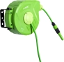 Макара с маркуч 10м+1м зелена за стенен монтаж, снимка 2