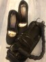 Дамски обувки - велур с чанта, снимка 1 - Дамски обувки на ток - 31639404