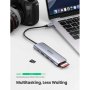 UGREEN USB C Hub 6 в 1 USB-C към 4K HDMI, 2xUSB 3.0, PD 100 W, SD/TF четец на карти, снимка 4