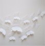 3D 12 бр pvc чисто бели самозалепващи пеперуди декорация за стена и мебел