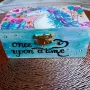 Ръчно изработена дървена кутия Once upon a time , снимка 2