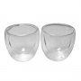 Тънкостенни чаши за кафе с двойно дъно и термо стъкло комплект 2 бр., снимка 2