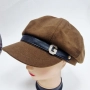 Елегантна дамска шапка тип фуражка с декоративна лента , снимка 6