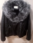 Кожено яке с пух яка, снимка 1
