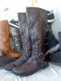 дамски ботуши original  SERGIO TODZI® ,N- 38 - 39 - тъмно кафяви, плетена кожа, снимка 10
