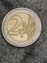 Италианска монета 2 евро Данте, снимка 2