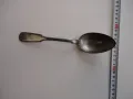 Старинна посребрена бронзова лъжица , снимка 2
