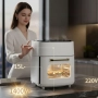 Електрически въздушен фритюрник (Air Fryer) 15L с тъч дисплей, снимка 5