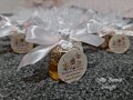 Декорирано бурканче с мед-подарък за погача,кръщене или сватба, снимка 4