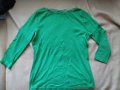 Зелена блузка 7/8 ръкав, снимка 1 - Тениски - 28483290