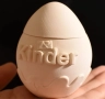 3D Kinder шоколадово Киндер яйце 2 части силиконов молд форма кутия свещ смола гипс шоколад декор, снимка 2