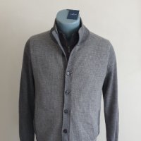 Hackett Nylon Panel Wool Full Zip Mens Size M НОВО! ОРИГИНАЛ! Мъжка Вълнена Жилетка с цял цип!, снимка 6 - Пуловери - 42948921