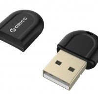 Блутут за компютър, лаптоп Orico BTA-408-BK Mini USB Bluetooth 4.0 Adapter, снимка 2 - USB кабели - 35490593