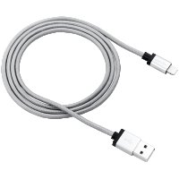 Зареждащ кабел CANYON MFI-3,  USB to lightning, certified by Apple, 1М, Тъмно Сив SS30246, снимка 1 - USB кабели - 40064097