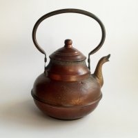 Винтидж меден и месингов чайник, снимка 2 - Антикварни и старинни предмети - 33344921