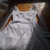 Булчинска, сватбена рокля и обувки , снимка 5 - Сватбени рокли - 38387416