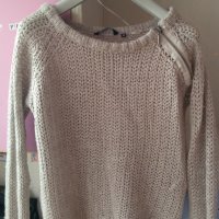 Сив мрежест пуловер Golddigga, снимка 1 - Блузи с дълъг ръкав и пуловери - 34805833