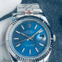 Мъжки часовник Rolex Oyster Perpetual Datejust Blue с автоматичен механизъм, снимка 3 - Мъжки - 37048296
