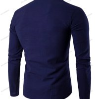 Мъжка едноцветна тениска с дълъг ръкав, 6цвята - 023 , снимка 11 - Тениски - 39829030