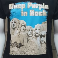Нова мъжка тениска с трансферен печат на музикалната група Deep Purple - Deep Purple in Rock, снимка 2 - Тениски - 27823797