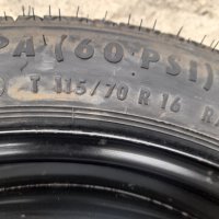 Резервна гума (патерица) 5x110x65-16"  Opel, снимка 5 - Гуми и джанти - 36903088