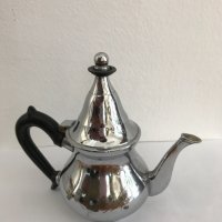 Винтидж бронзов никелиран чайник №0409, снимка 4 - Антикварни и старинни предмети - 33595487