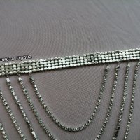 Чокър с кристали в сребрист цвят, снимка 12 - Колиета, медальони, синджири - 44087051