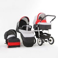 Бебешка количка S-MAX DOTS - RETRUS 3 в 1 , снимка 2 - Детски колички - 37856805