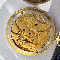 IWC 18k златен джобен часовник, снимка 6 - Джобни - 43592074