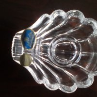 Кристален  свещник, снимка 3 - Антикварни и старинни предмети - 25862648