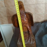 стара дървена статуетка-орел, снимка 2 - Други ценни предмети - 37409824