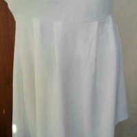 Бяла френска рокля, със златисти акценти🍀❤S,S/M❤🍀арт.4374, снимка 3 - Рокли - 37260519