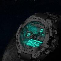 Водоустойчив кварцов мъжки часовник LIGE Sports Watch, снимка 3 - Мъжки - 43352215