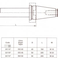 Контролен дорник ISO-50 / Ф50х200мм., снимка 6 - Други машини и части - 32836113